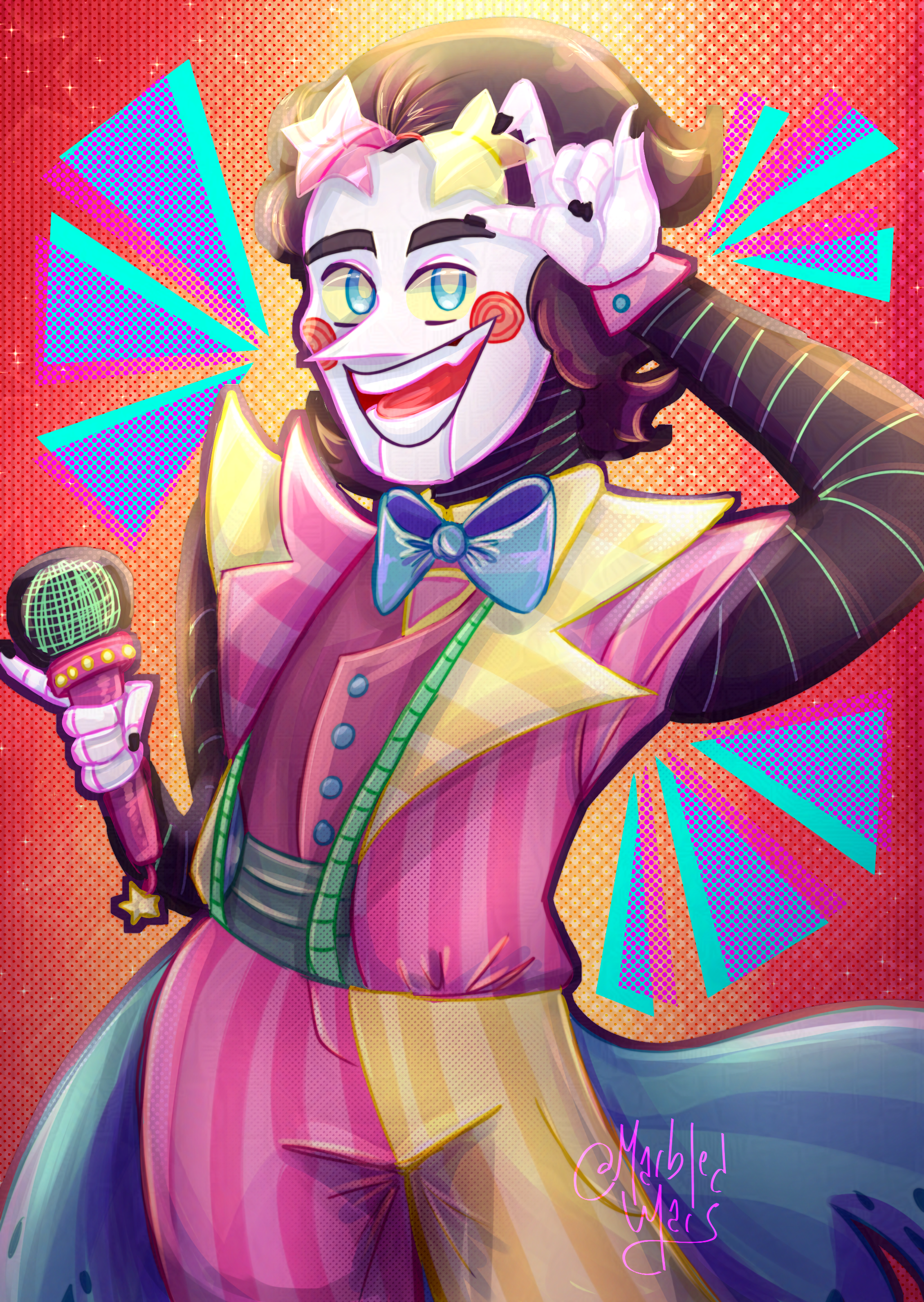 Spamton EX Fandrawing, from 2021. Digital illustration.