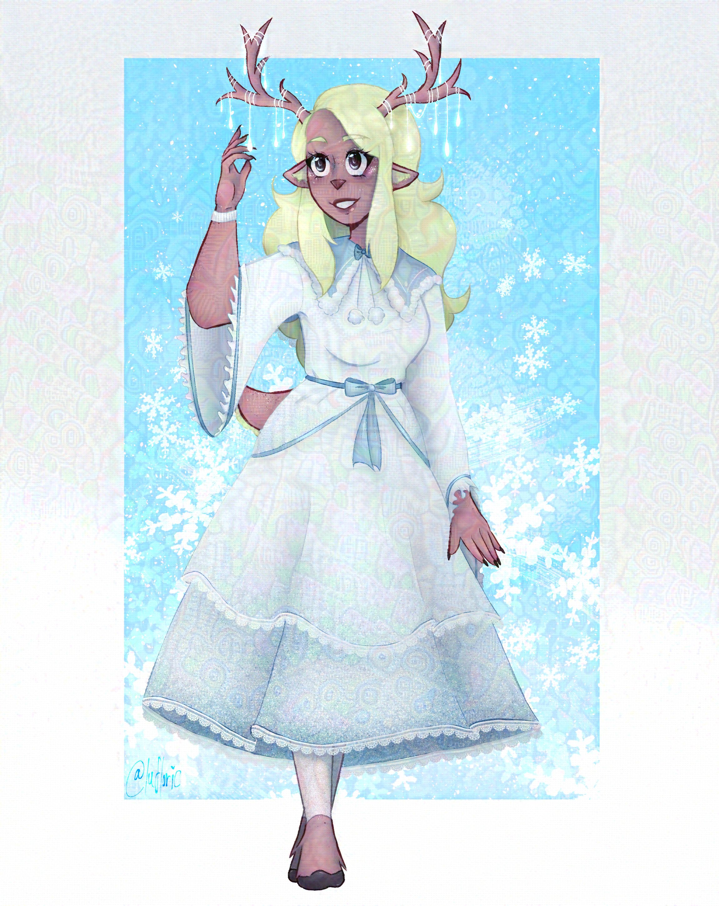 Noelle Holiday, from 2022. Digital illustration.