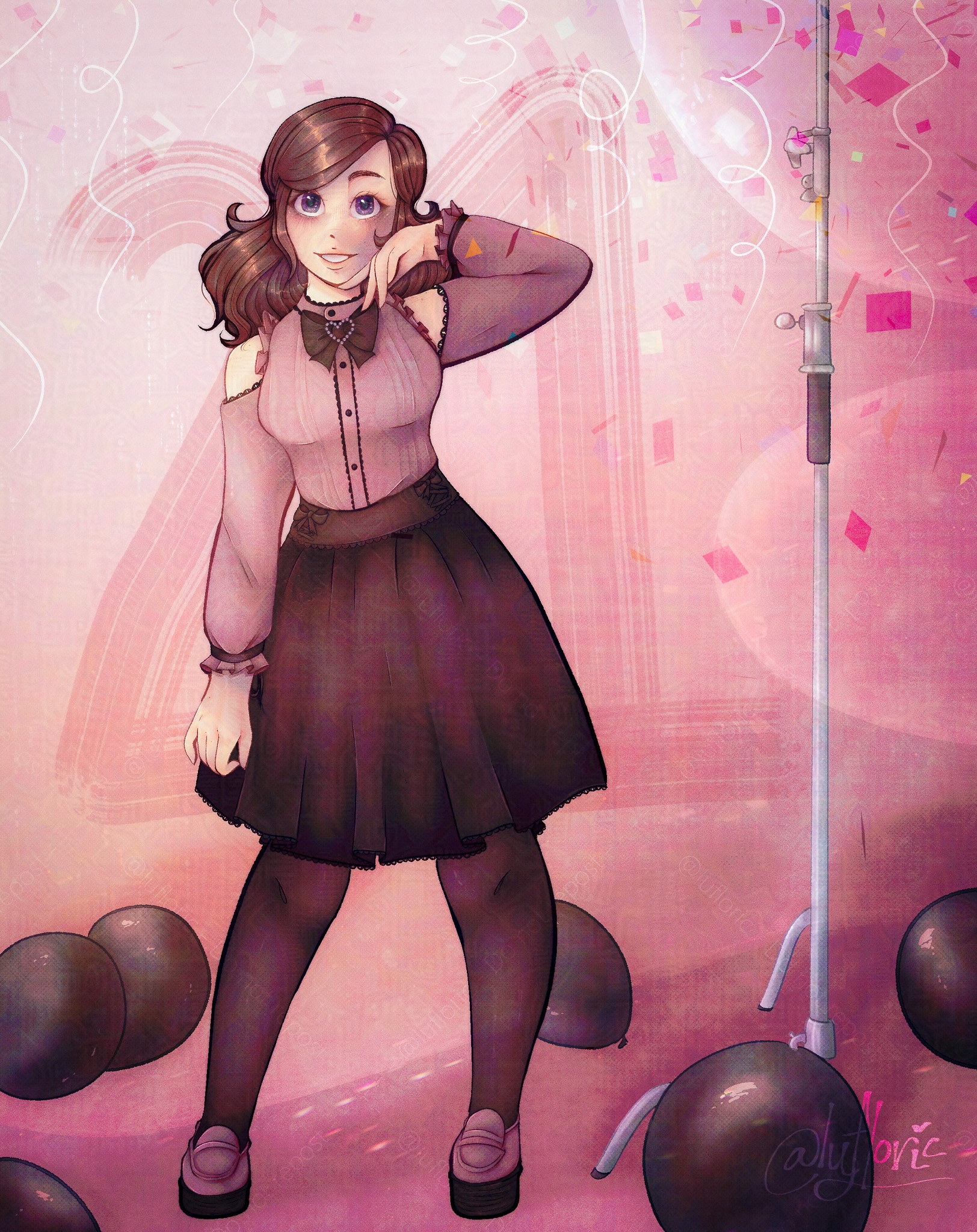 Illustration of myself for my 21st birthday. 2025.