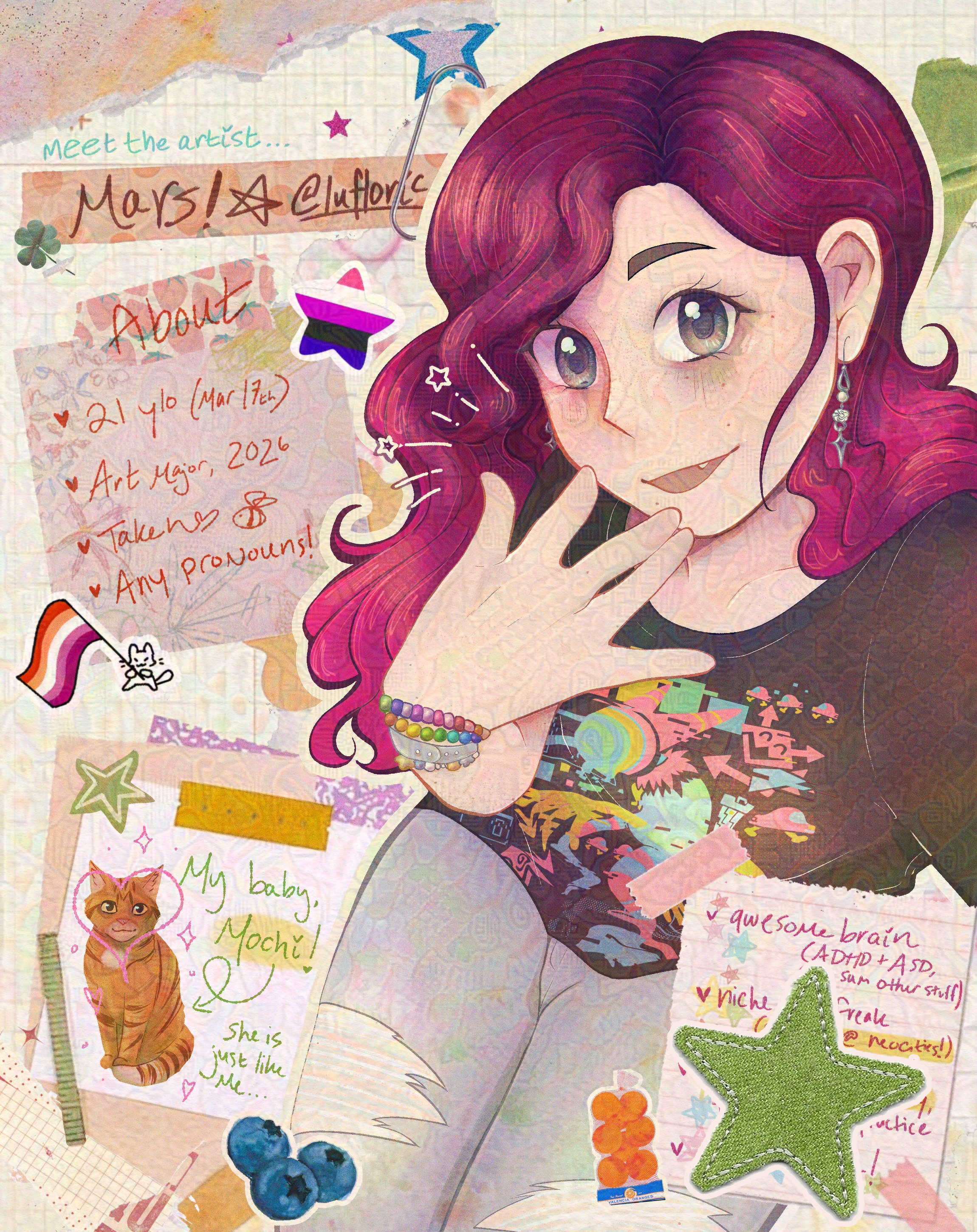 Meet the artist, from 2025. Digital illustration.