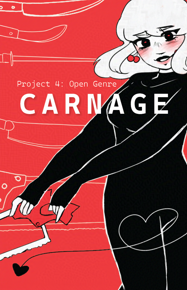 Zine cover for an animation, 2025. Pose from Butcher Vanity.