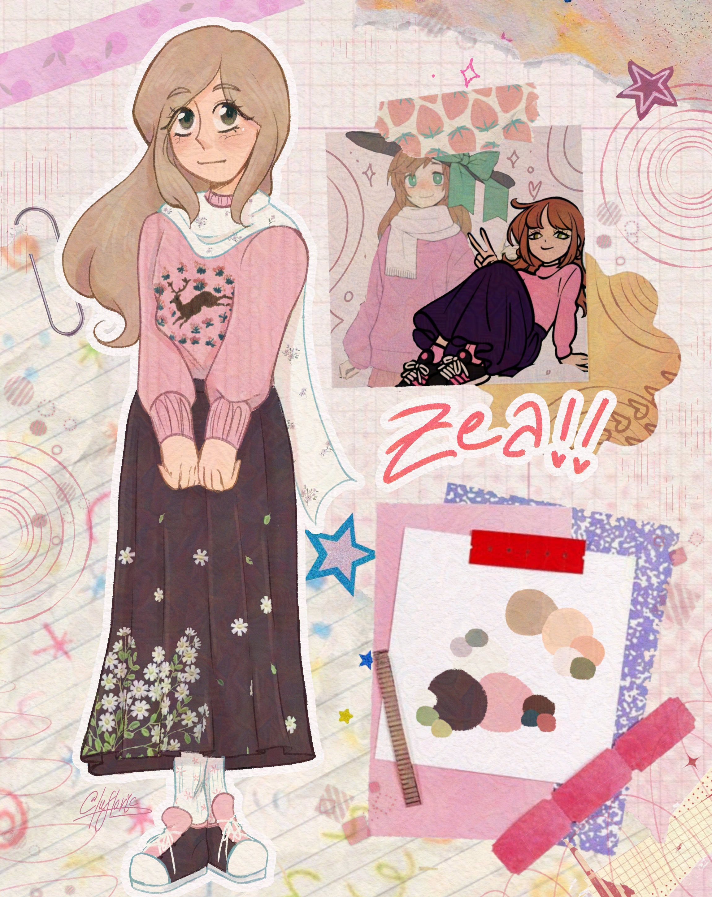 A drawing for a friend, from 2025. Digital illustration.